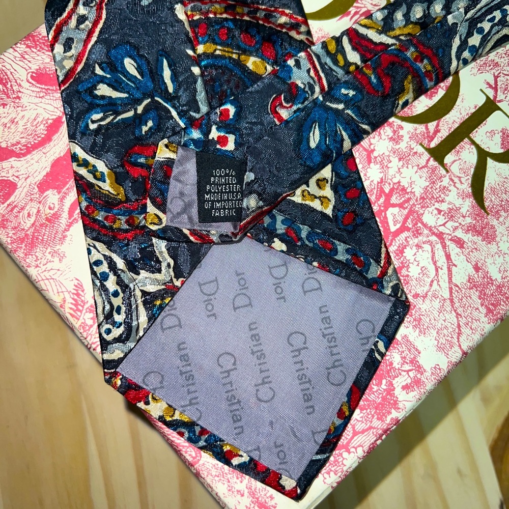 Christian DIOR VINTAGE Tie! - Picture 4 of 8